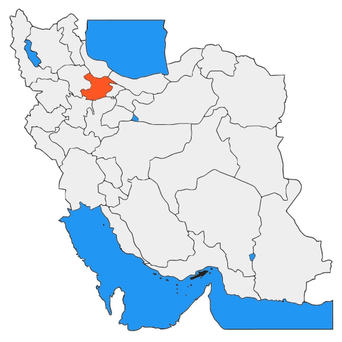 موقعیت جغرافیایی شهر قزوین 2